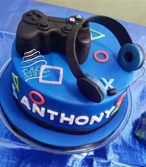 All Edible Playstation Cake For Anthonys Birthday 🎂 🎮