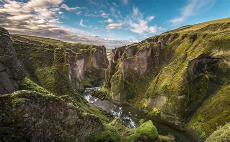 Cliff Iceland Landscape River Canyon Wallpaper 2048x1269 720331