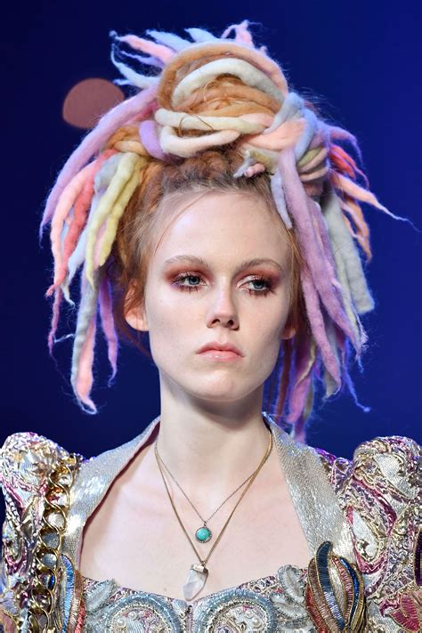 Marc Jacobs Models Flaunt Colourful Faux Dreadlocks