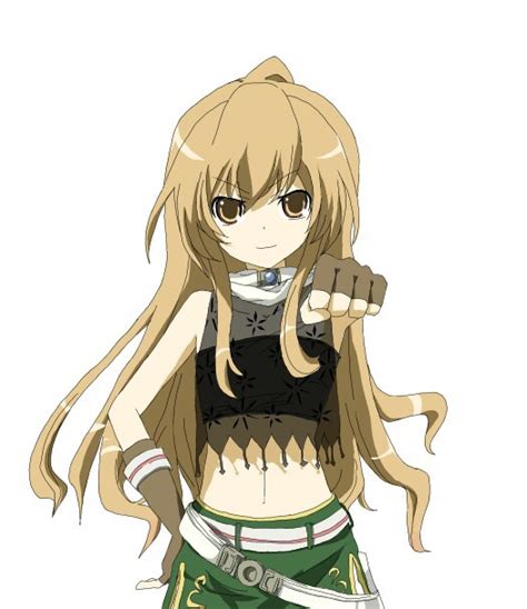 Safebooru Girl Aisaka Taiga Ascii Media Works Badass Bra Brown Eyes