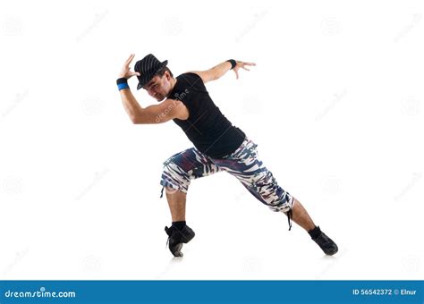 Man Dancing Dances Isolated On The White Stock Photo Image Of Dancer