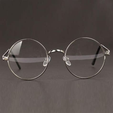 2017 Fashion Retro Round Circle Metal Frame Eyeglasses Clear Lens Eye Novahe Fashion Eye