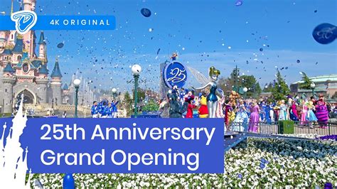 Disneyland Paris 25th Anniversary Grand Opening Ceremony 4k Ceremonie D