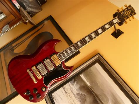 Gibson Sg Custom 1977 Dark Cherry Guitar