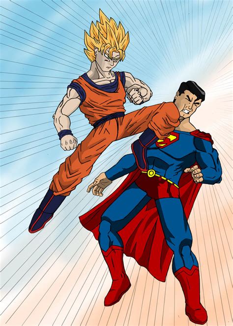 Goku Vs Superman By Stark Liverbird On Deviantart