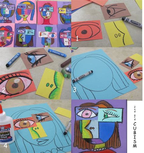 2nd Grade Cubism Oil Pastels Kids Art Projects School Art Projects