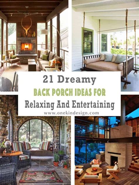 21 Dreamy Back Porch Ideas For Relaxing And Entertaining Outdoor