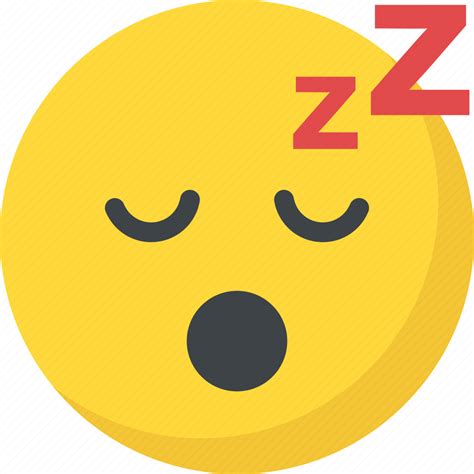 Emoticon Open Mouth Sleeping Face Snoring Zzz Face Icon Download