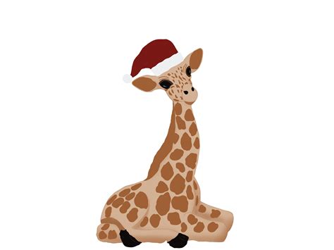 Cute Christmas Giraffe Graphic By Irmasartsandcrafts · Creative Fabrica
