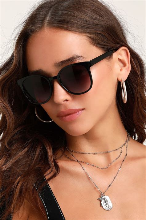 Cfo Black Sunglasses Trendy Sunglasses Black Sunglasses Women Glasses Fashion
