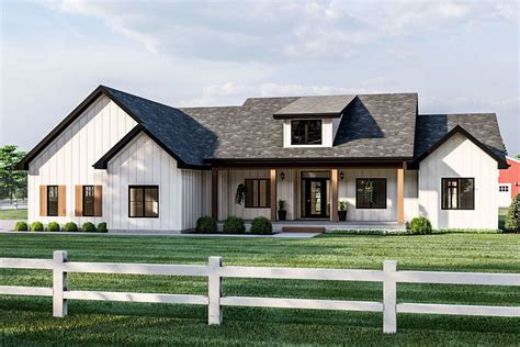 Plan 62735dj 3 Bed Modern Farmhouse Plan With Cathedral Ceilings