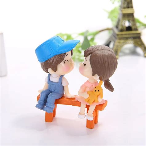 Character Model Doll Cartoon Couple Hands Customized Home Micro