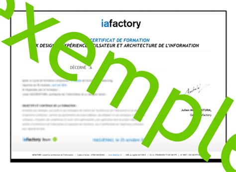 Attestation Formation Ux Design — Certification Ux Iafactory