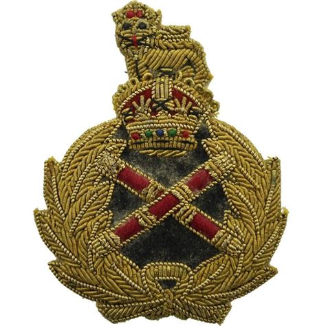 Ww2 British Army Field Marshals Crossed Batons Insignia Rank Cloth