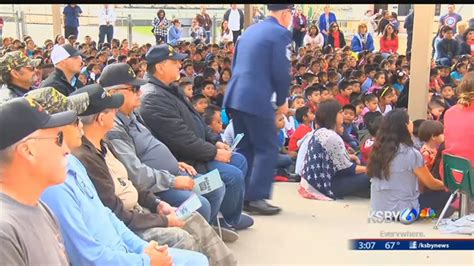 Santa Maria Elementary School Students Honor Local Veterans At Special