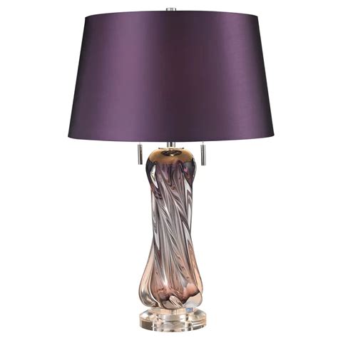 Edward 24 Purple Table Lamp Glass Table Lamp Purple Lamp Purple Table Lamp