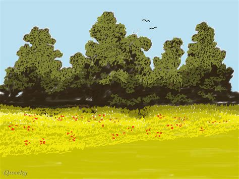 Field ← A Landscape Speedpaint Drawing By Chr Queeky Draw And Paint