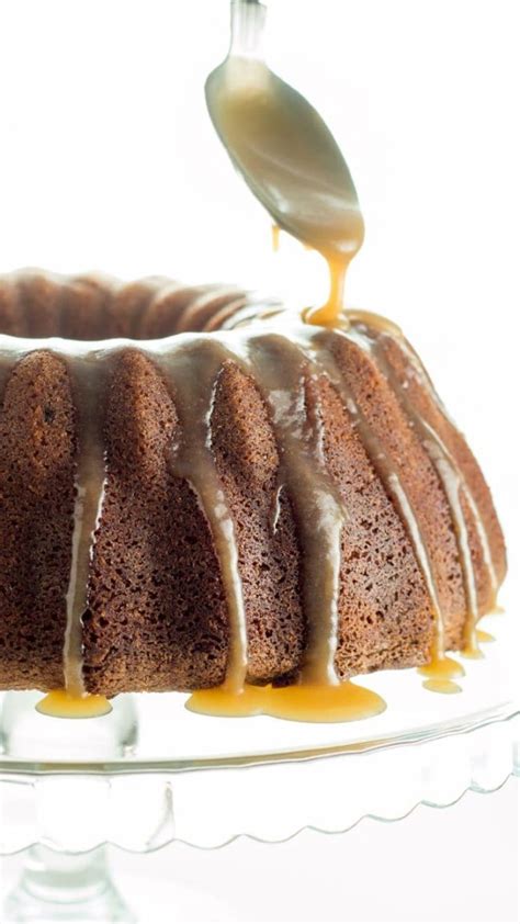 Brown Sugar Bundt Cake With Caramel Glaze Errens Kitchen