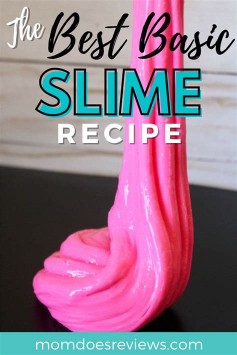 The Best Homemade Basic Slime Recipe For Hours Of Fun Mom Does Reviews