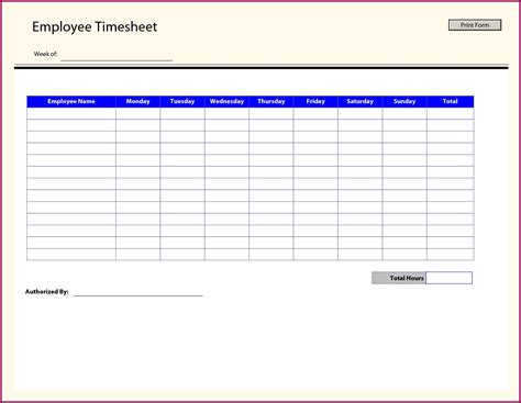 Group Employee Timesheet Template Free Template 1 Resume Examples