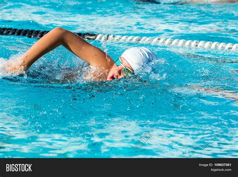 Teen Boy Swimming Image And Photo Free Trial Bigstock