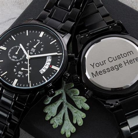 Mens Watch Personalized Customized Engraved Watches For Men Etsy