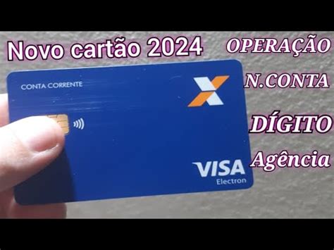 como encontrar dígito verificador Agência conta operação NOVO CARTÃO CAIXA YouTube