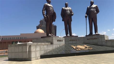 Visit To The Three Chiefs Monument Gaborone Botswana Youtube