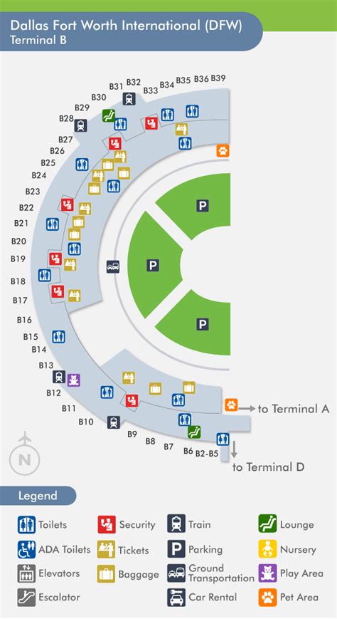 American Airlines Dfw Terminal Map World Map