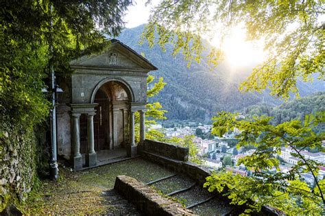 little chapel sacro monte di varallo unesco world heritage site piedmont italy europe stock