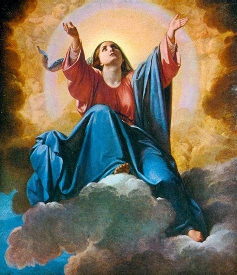 All About Mary A Painting Of Marys Assumption Into Heaven In The