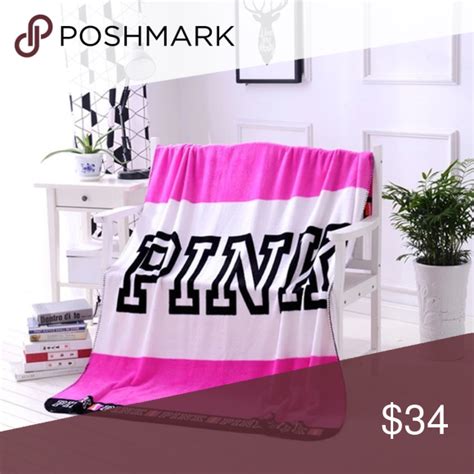 New Victorias Secret Pink Throw Blanket Brand New Super Soft And Comfy