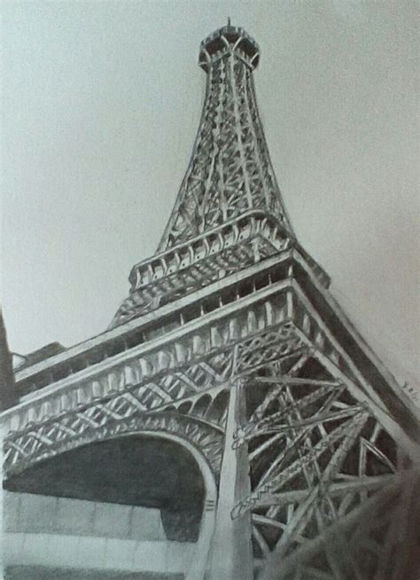 In case you didn't know , there's a huge tower in paris which everyone takes selfies with it in the background. A detailed drawing I did of the Eiffel tower. | Eiffel ...