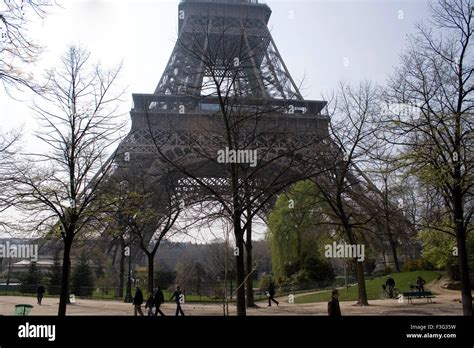 Eiffel Tower Seven Wonder Of The World Paris France Europe Stock