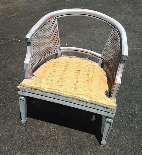 B. Creative Art with Dawn Lynn: Reupholster Cane Barrel Chair: Part 1