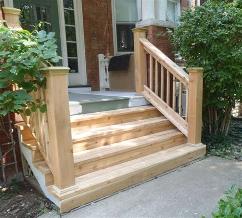 We show you in a number of easy steps how to build a wooden deck or. wood outdoor steps | Improvements and Repairs. Front Porch ...