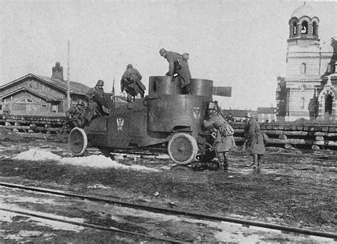 Austin Putilov Armoured Car Captured By Freikorps In Rostov 1918 Few