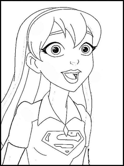 Supergirl Dc Super Hero Girls Coloring Page Download Print Or Color