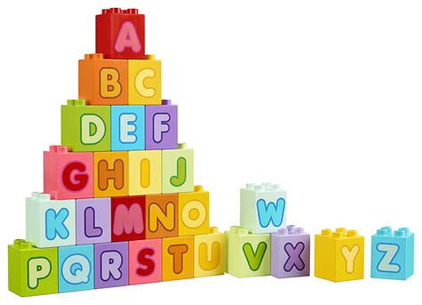 Build, trace, and write letters to practice the alphabet with lego. . DUPLO Letters set - KinderSpell