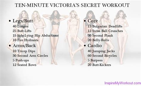 Victoria Secret Model Workout Musely