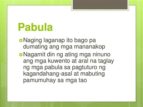 Halimbawa Ng Pabula Sa Pilipinas Images And Photos Finder