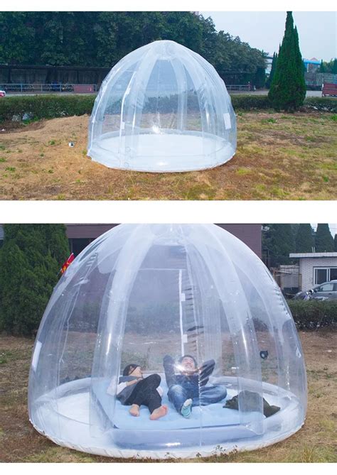 Lawn Clear Transparent Igloo Dome Type Greenhouse Inflatable Bubble