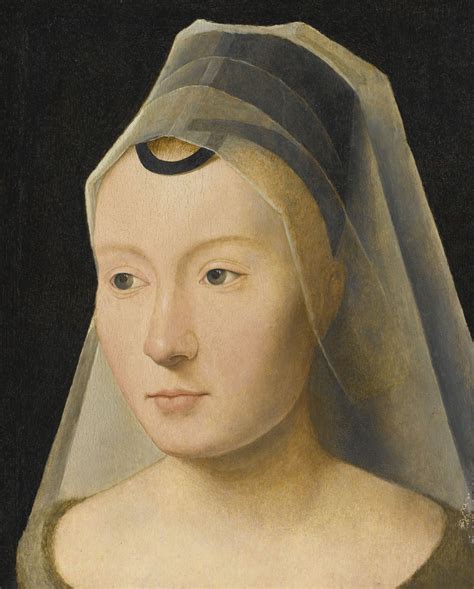 Follower Of Hans Memling Portrait Of A Woman Circa 1460 70 15th