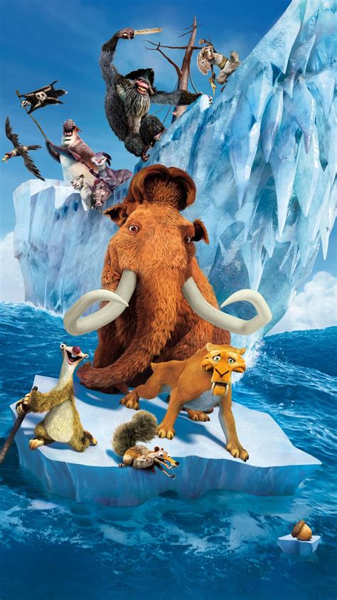 Ice Age Continental Drift 2012 Phone Wallpaper Moviemania Cute