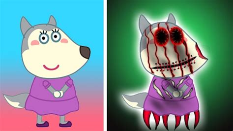 Wolfoo Mommy Wolf Characters Horror Version 😲😲😲 Youtube