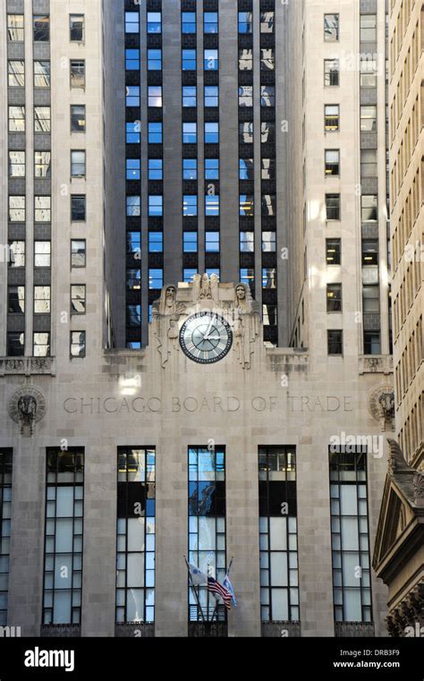 The Chicago Board Of Trade Building Is A Skyscraper Located On Lasalle