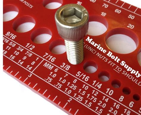 Screw Bolt Nut Thread Measure Gauge Size Checker Standard Metric