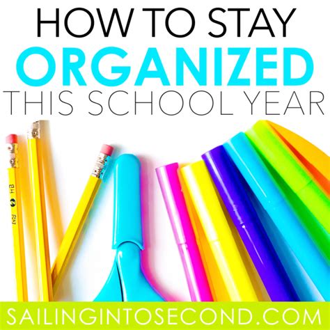 How To Keep Yourself Organized This School Year Teaching With Aris