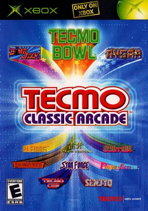 These 1980s classic arcade games and classic video games are for entertainment purpose only. Tecmo Classic Arcade Xbox