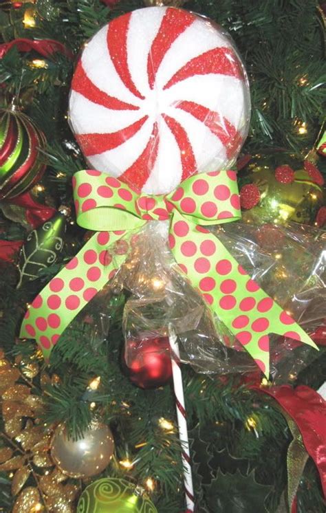 Large Peppermint Candy Ornaments